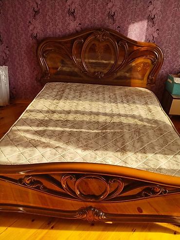 gül refi: İşlənmiş, İkinəfərlik çarpayı, Bazasız, Matras ilə, Siyirməsiz — 2
