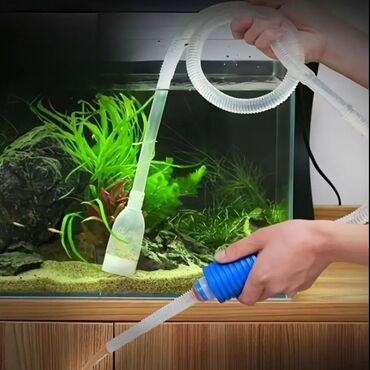 аквариум без рыб: Akvarium üçün su dəyişdirən sifon boru.Akvarium sifonu