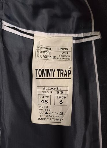 string alt paltarı: Kostyum, Demisezon, Tommy Hilfiger, rəng - Boz