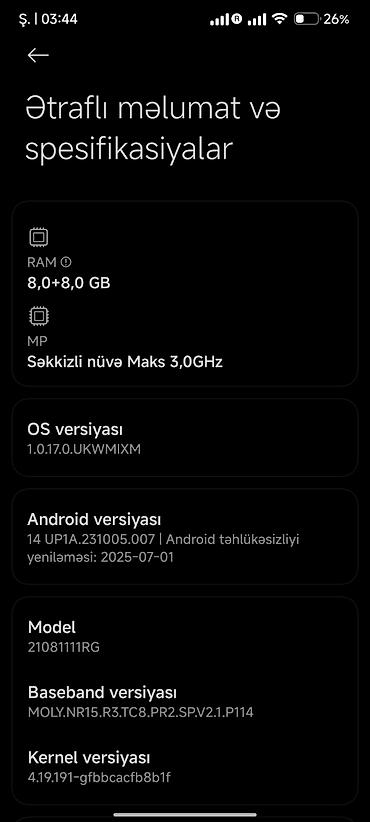 redmi mi 11 ultra: Xiaomi 11T, 256 GB, rəng - Qara, 
 İki sim kartlı — 4