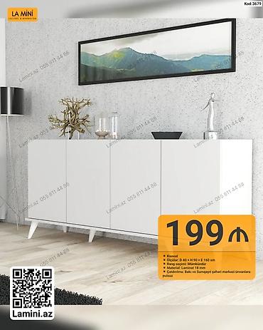 Komodlar: Minimalist dizaynlı komod - Model: Kod 3679 - Ölçülər: Dərinlik 40 sm — 1