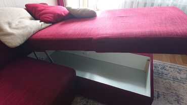 льняные шторы: Угловой диван, цена 25000 сом шторы в бордовом цвете лен в подарок