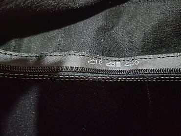 Сапоги: Женские сапоги черного цвета из комбинированных материалов, с подошвой — 4