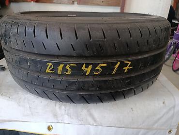шины 21545 r17: Шины 215 / 45 / R 17, Лето, Б/у, 1 шт, Легковые, Япония, Bridgestone — 1