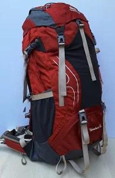 Sportske torbe i rančevi: Planinarski ranac Adventure 65L – crveno/crni - Zapremina: 65 litara — 14