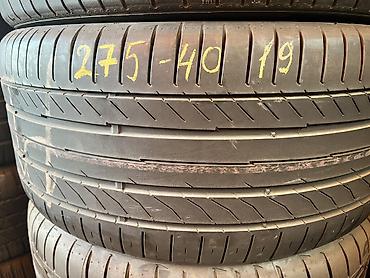stud 100: Шины 275 / 40 / R 19, Лето, Б/у, 1 шт, Германия, Continental — 1