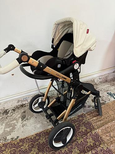 Коляски: Продается коляска 3в1 + автолюлька. Имеется сетка от коморов — 12