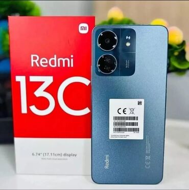 телефон fly b600: Xiaomi Redmi 13C, 256 ГБ, цвет - Голубой