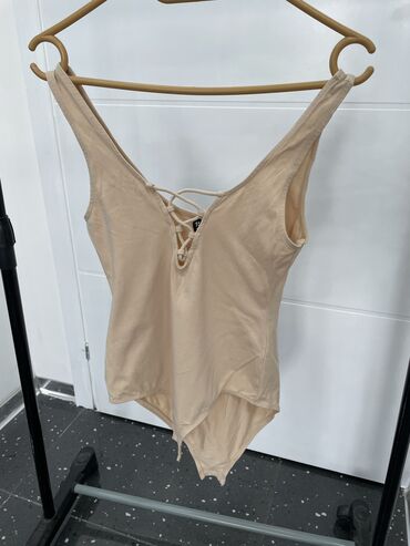 bodi s: S (EU 36), Cotton, color - Beige