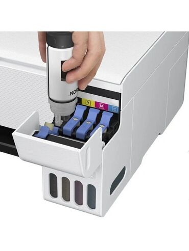 оригинальные расходные материалы canon черно белые картриджи: МФУ Epson EcoTank (серия L/ET) с системой непрерывной подачи чернил -