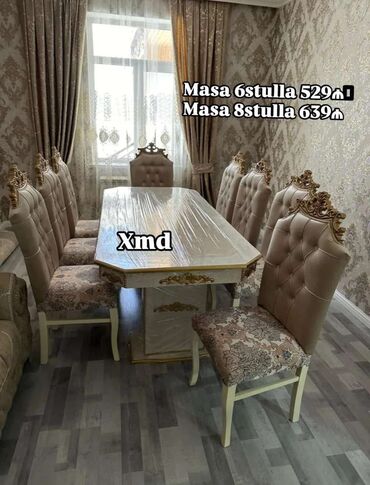 fosfor boya: Qonaq otağı üçün, Yeni, 6 stul