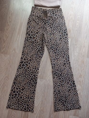 pantalone sat: M (EU 38), High rise, Flare