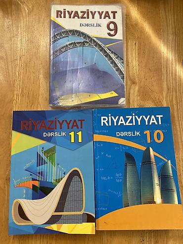 Riyaziyyat dərslikləri dəsti 3 u bir yerde - Siniflər: 9, 10, 11 -
