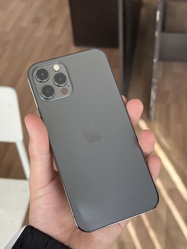 айфон x токмок: IPhone 12 Pro, Колдонулган, 128 ГБ, Matte Silver, Коргоочу айнек, 76 %