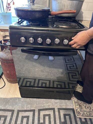 плита кухонная: Комбинированная, Механическое, Напольная