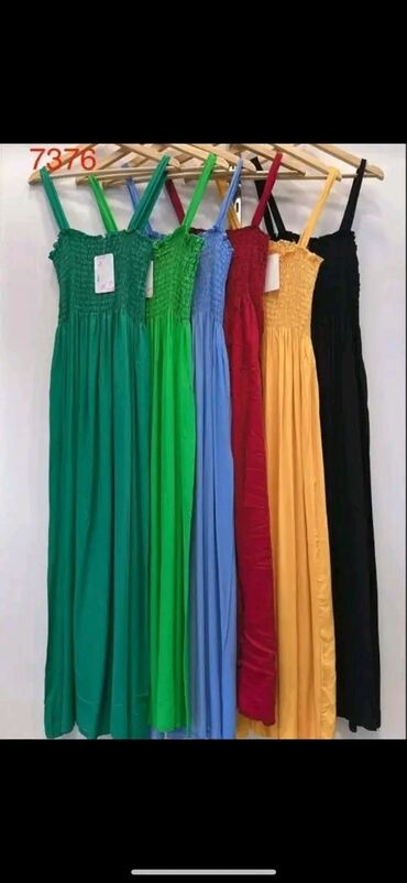 letnje haljine za svaki dan prodaja: XL (EU 42), color - Green, Oversize, With the straps