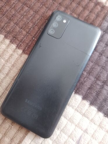 на телефон: Samsung Galaxy A03s, Колдонулган, 64 ГБ, түсү - Кара, 2 SIM