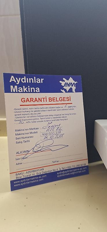 Digər: Təzə Tikiş maşını satılır. 25 növ tikiş tikmək olur. Aydınlar — 9