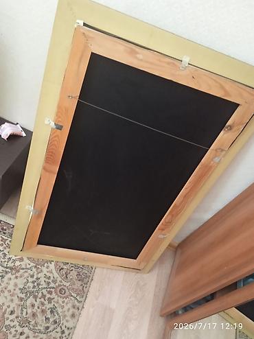Ev üçün dekor: Abstrakt tablo ramka!!!!– bənövşəyi fon və tünd-yaşıl kənar — 2