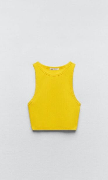qoroşkalı qadın bluzu: Zara, S (EU 36), rəng - Sarı