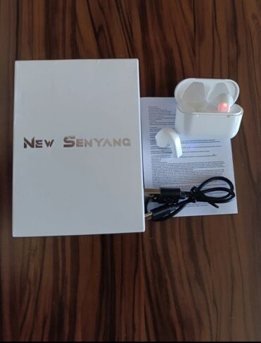Dinamiklər və kolonkalar: Yeni Simsiz (Bluetooth) Qulaqcıqlar, rəng - Ağ