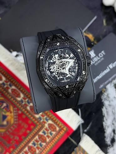 saat mexanizmi: Yeni, Qol saatı, Hublot, rəng - Qara — 2