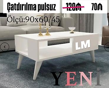 60 70 masa: _*Yeni TAB jurnal masası*_ *Yeni və sifarişlə💫* Qiymət : *70₼* — 1