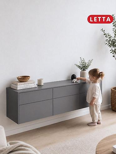 телевизор пастафка: ТВ-тумба LETTA, графит - Минималистичный дизайн в современном стиле — 8