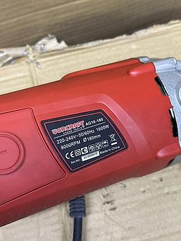 Электроинструменты: Углошлифовальная машина (болгарка) WORCRAFT AG16-180 - Мощность: 1600 — 2