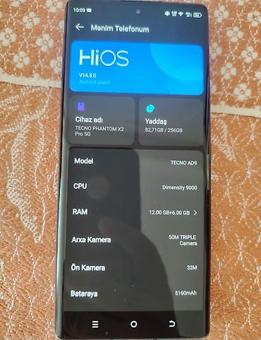 texno: Tecno Phantom X2 Pro, 256 GB, rəng - Qara, Barmaq izi — 3