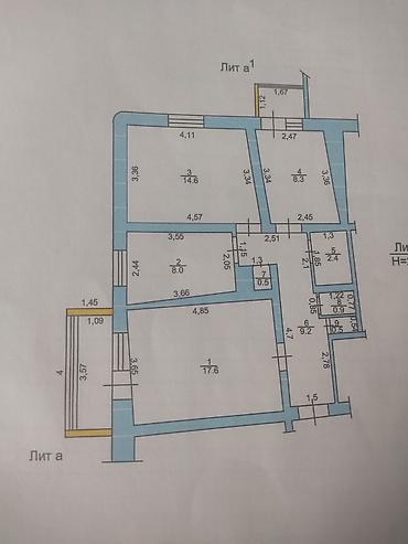 бишкнк: 3 комнаты, 75 м², Бишкек Парк ТРЦ Индивидуалка, 4 этаж — 6