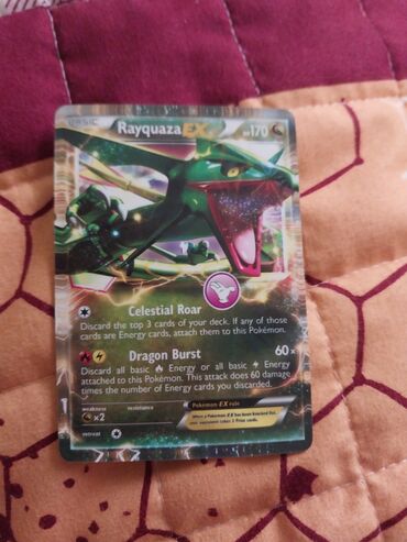 Digər kolleksiyalar: Pokémon TCG kolleksiya kartı – Rayquaza-EX - Kart tipi: Basic