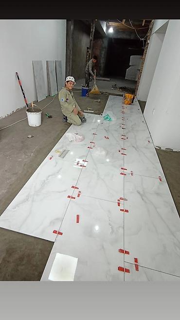 Укладка плитки: Подготовка стен для грунтовки, Резка плитки, Укладка плитки на стену | Керамогранитая плитка | Диагональная укладка, Горизонтальная укладка, Вертикальная укладка Больше 6 лет опыта — 9