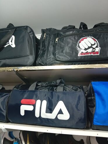 idman elcekleri: Idman çantaları kolleksiyası - Modellər: Fila, Nike, Adidas, Sports