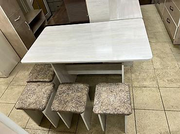 table study: Кухонный стол и стул, Новый, Бесплатная доставка, цвет - Бежевый — 5
