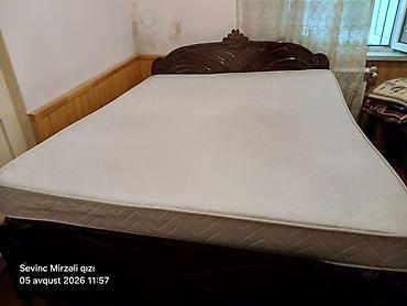Çarpayılar: İşlənmiş, İkinəfərlik çarpayı, Bazalı, Matras ilə, Siyirməsiz, Azərbaycan — 3