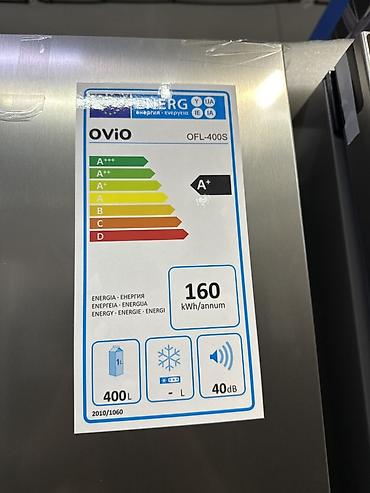 вертикальный морозильник: Вертикальный морозильник Ovio OFL-400S - Полезный объем: 400 л — 1