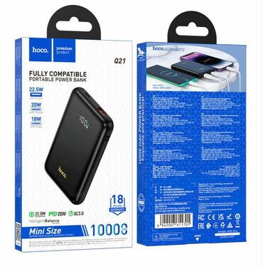 Наушники: Q21 Great, портативный аккумулятор, 10000mAh, Type-C вход, один Type-C