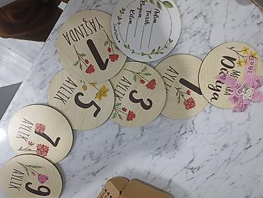 Ofis ləvazimatları: Taxta Körpə Mərhələ Kartları (Wooden Baby Milestone Cards) dəsti - — 2