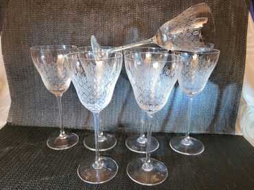 Čaše: Case Rosenthal kristal za vino,rucni rad 70te.godine Nemacka. Case — 2