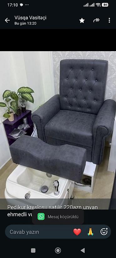 Pedikur kreslosu satilir 220azn unvan ehmedli vusqa2