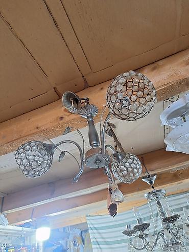 yumurta bezeyi: Çılçıraq, 4 lampa, Metal — 2