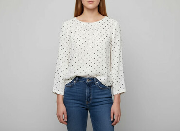 bluzki z muślinu bawełnianego: Women's blouse, size L