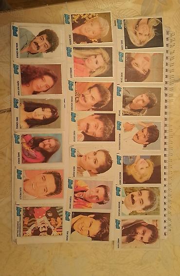 3d defter: Minti saqqiz kağizlari seriyasından retro ulduz stikerləri/karikatura — 2