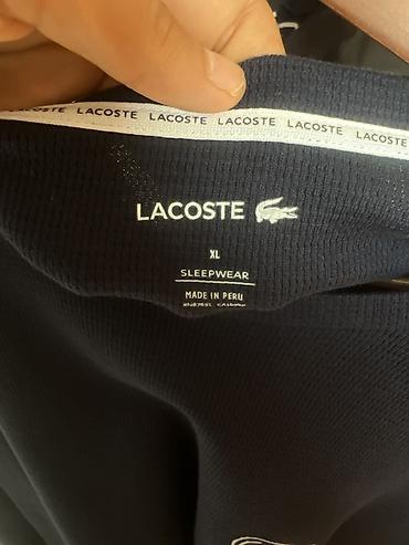 lacoste футболка: Лонгслив, цвет - Синий, L, XL — 4