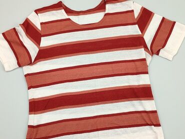bluzki bialo czerwone paski: T-shirt, 3XL, stan - Zadowalający