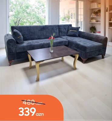 Qab-qacaq və mətbəx ləvazimatları: Künc divan, Yeni, Açılan, Bazalı, Parça, Şəhərdaxili pulsuz çatdırılma