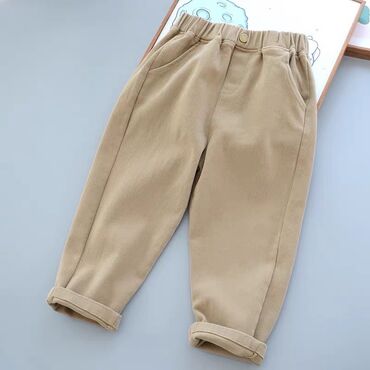 штанишки короткие: Джинсы и брюки, цвет - Бежевый, Новый