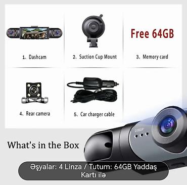 блендер 3 в 1: BCUOZ 1080P Avtomobil DVR (Dashcam) - Ön + Arxa + Sol + Sağ — 2