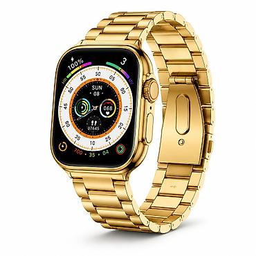 agilli saat: Kateqoriya: Smart saatlar Brend: No Brand Model: AW-8 Ultra Watch Gold — 1
